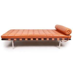  Spanish Pavilion Daybed, Caramel Aniline Leather