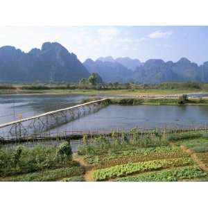  Bamboo Bridge, Vang Vieng, Laos, Indochina, Southeast Asia 