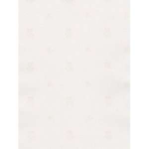  Petite Animated Flowers Silver on White Wallpaper in 