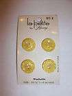 VLP Vtg La Petite Button Yellow #5088 5/8