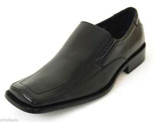 Men Leather Dress Shoes Loafers Slip On Black Shoe Horn  