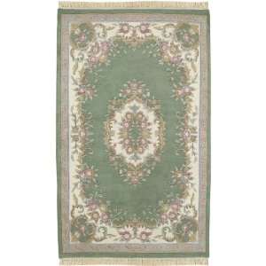 Surya Rugs Avalon Hand Knotted wool area Rug avalon green ivory 2x3 