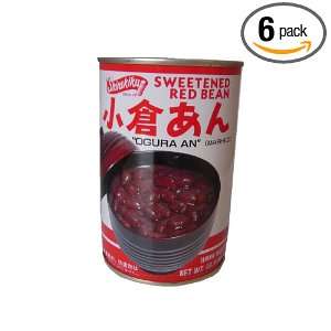 Shirakiku Anko Red Bean Ogura, 18.3 Ounce Cans (Pack of 6)  