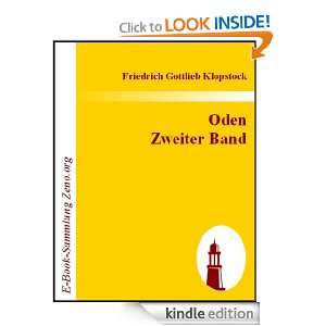 Oden Zweiter Band (German Edition) Friedrich Gottlieb Klopstock 