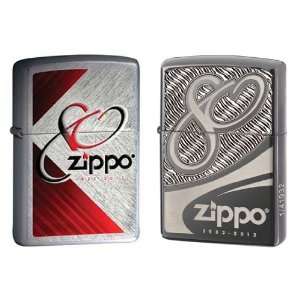 Zippo 2012 Lighter Set   80th Anniversary Limited Edition Armor Black 