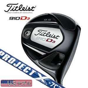  Titleist 910 D3 Driver Project X Gt7 95 Stiff Rh 9.5 