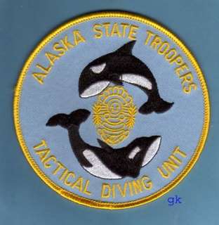 ALASKA STATE TROOPERS DIVE UNIT PATCH  