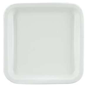  White Square Dinner Plates (12 count) 