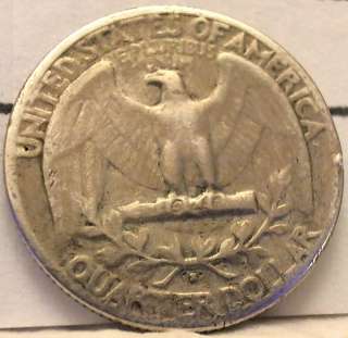 1939 S Washington Quarter   decent old 90% silver circulated coin 