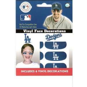  Los Angeles Dodgers Eye Black Face Decorations   3 Pair 