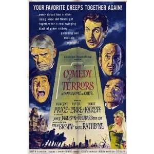  The Comedy of Terrors Movie Poster (11 x 17 Inches   28cm 