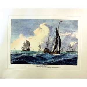  A Brisk Gale By Vandervelde C1753 Colour Large Print