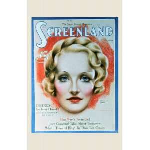  Marlene Dietrich Movie Poster (11 x 17 Inches   28cm x 