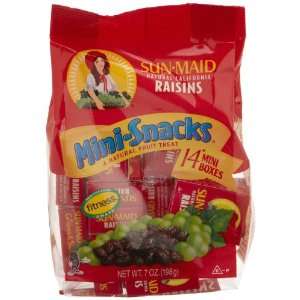 Sun Maid Raisins Mini Snacks 14 pk  Grocery & Gourmet Food