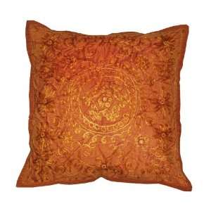  Vintage Cotton Cushion Covers with Embroidery & Mirror 