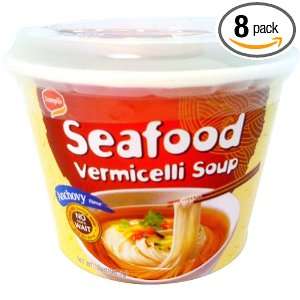 Sempio Seafood Vermicelli Soup (Bowl), 7 Ounce (Pack of 8)  
