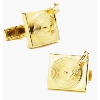  Vermeil Turntable Cufflinks 