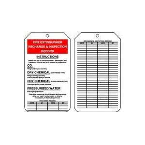  Equipment Status Tag, Fire Extinguisher Recharge & Inspection 
