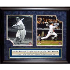 Steiner Sports MLB New York Yankees Derek Jeter/Lou Gehrig Framed 2 