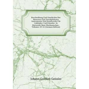   . Volumes 10 12 (German Edition) Johann Gottlieb Geissler Books