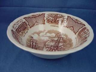 Fair Winds Brown Alfred Meakin 8 Round Vegetable Serving Bowl  