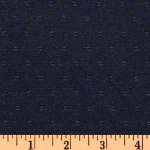   Suiting Jacquard Navy Fabric By The Yard Arts, Crafts & Sewing