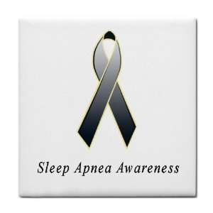  Sleep Apnea Awareness Ribbon Tile Trivet 