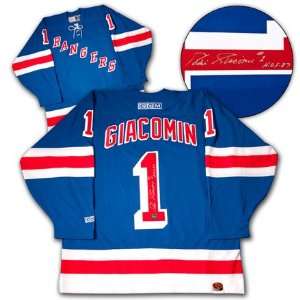  ED GIACOMIN New York Rangers SIGNED Hockey Jersey Sports 