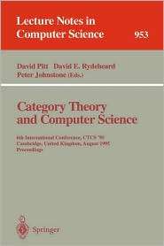 Category Theory and Computer Science 6th International Conference 