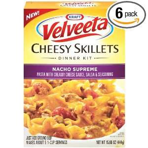 Kraft Velveeta Supreme Nacho Skillets Dinner Kit, 15.66 Ounce (Pack of 