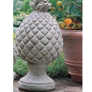  Campania Cast Stone Statue   Pineapple   Natural Patio 