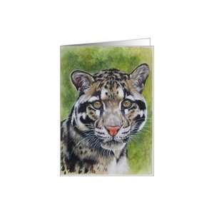 Clouded Leopard Card