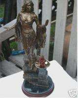 FRANKLIN MINT QUEEN GUINEVERE LIMITED EDITION BRONZE  