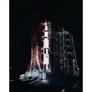  NASA Apollo 8 Spacecraft on Launch Pad 8x10 Silver Halide 