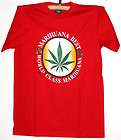 Marihuana Best World Class Marijuana sz M T Shirt Red