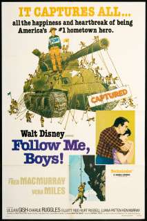 Follow Me, Boys 1976 Orig Movie Poster Re Release  