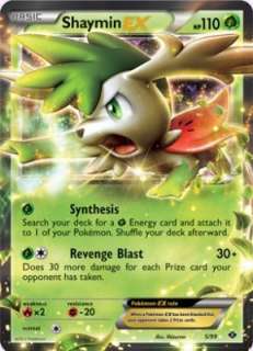 card shaymin ex number 5 99 evolution basic pokemon set b w next 