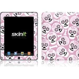  Pink Background with Skeletons skin for Apple iPad 
