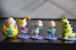 Lot of 6 Mini Rugrats Figurines   1997 Viacom  