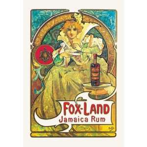  Fox Land Jamaica Rum 20x30 poster