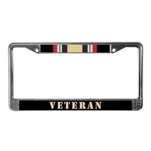 Iraq War Veteran Military License Plate Frame by 