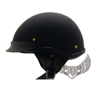   shorty Helmet DOT approved Cruiser (Large, Matte Black) Automotive