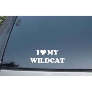  I Love My Wildcat Vinyl Decal Stickers 