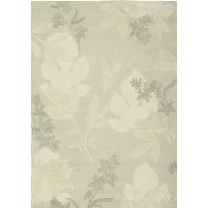  Nourison Skyland Grey Leaves 8 x 11 Rug (SKY01)