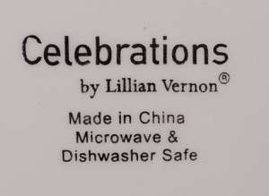 Lillian Vernon Celebration HAPPY BIRTHDAY Cake Platter  