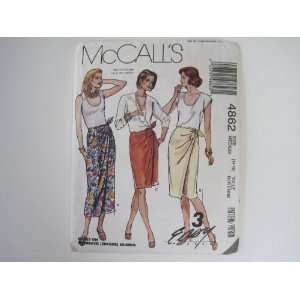   Pattern 4862 Three Easy Pieces Mock Wrap Skirt McCall Pattern Books