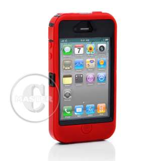   case compatible apple 4 4s at t verizon sprint color red black other