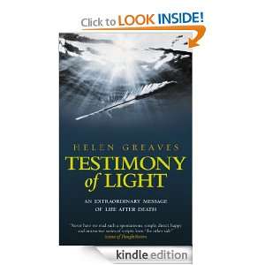 Testimony Of Light Helen Greaves  Kindle Store