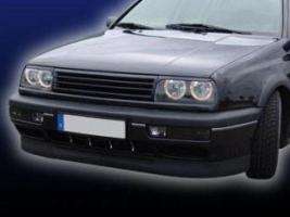 VW Vento Jetta MK3 3 Angel Eyes Headlights BLACK Halos  