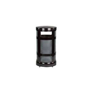  Rubbermaid FGA17BKPL   17 gal Architek Receptacle, Radius 